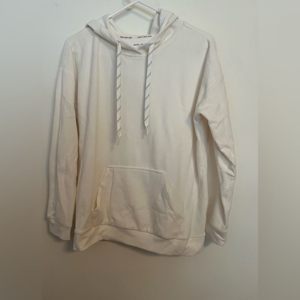 Marc New York White Relaxed Fit Sweater